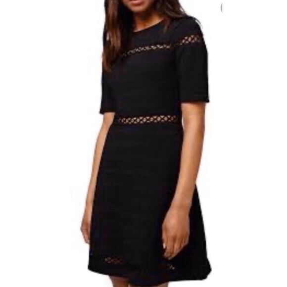 Topshop Dresses & Skirts - TopShop Black Cut Out A Line Dress